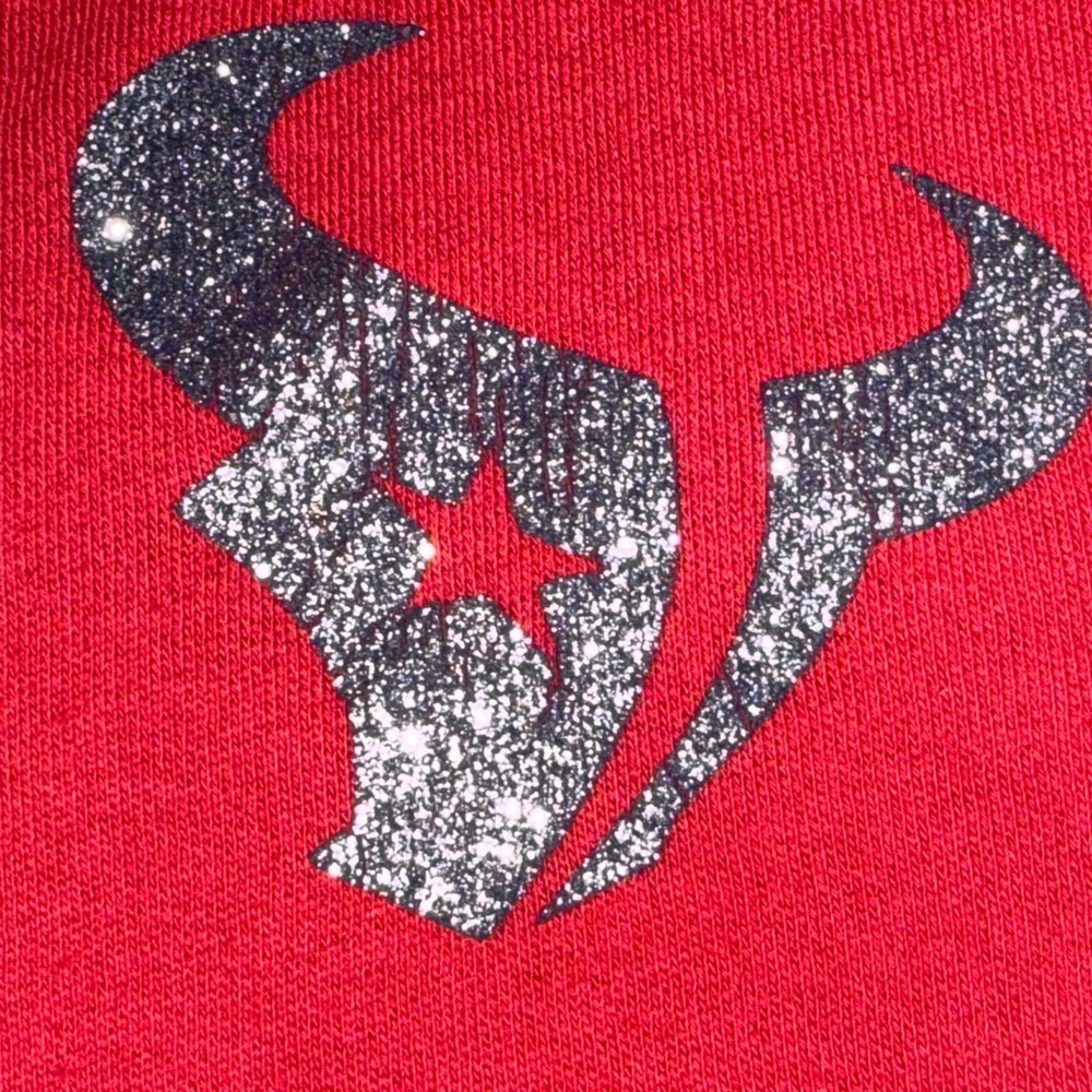 PINK Victoria’s Secret NFL Houston Texans Jacket Hoodie Bling . Size XS - Picture 10 of 10